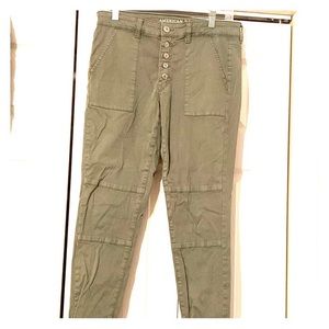 Navy green jeggings - slightly used. No tears!